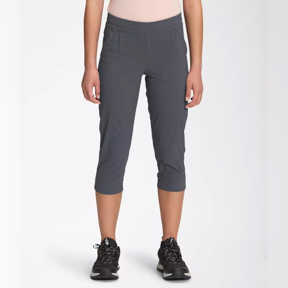 Girls The North Face Vanadis Grey Aphrodite 3.0 Capri Pants 7/8 Small - Picture 2 of 8